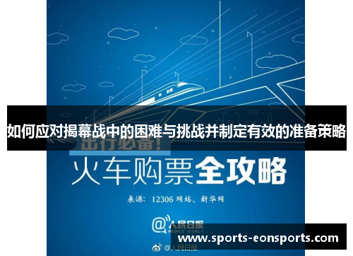 如何应对揭幕战中的困难与挑战并制定有效的准备策略
